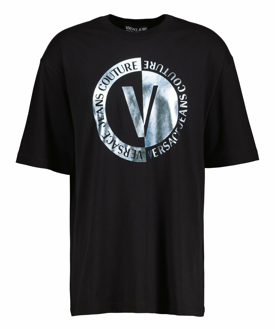 Man Versace Jeans Couture T-Shirts | Vemblem Foil T-Shirt