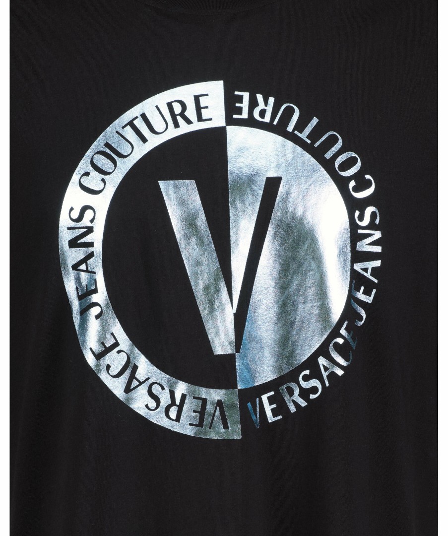 Man Versace Jeans Couture T-Shirts | Vemblem Foil T-Shirt