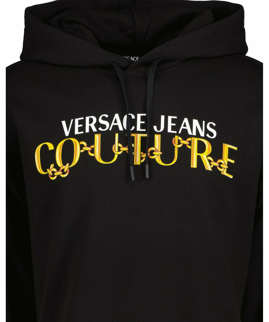 Man Versace Jeans Couture Trojor & Hoodies | Logo Chain Hoodie