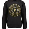 Man Versace Jeans Couture Trojor & Hoodies | Vemblem 3D Embro Sweat