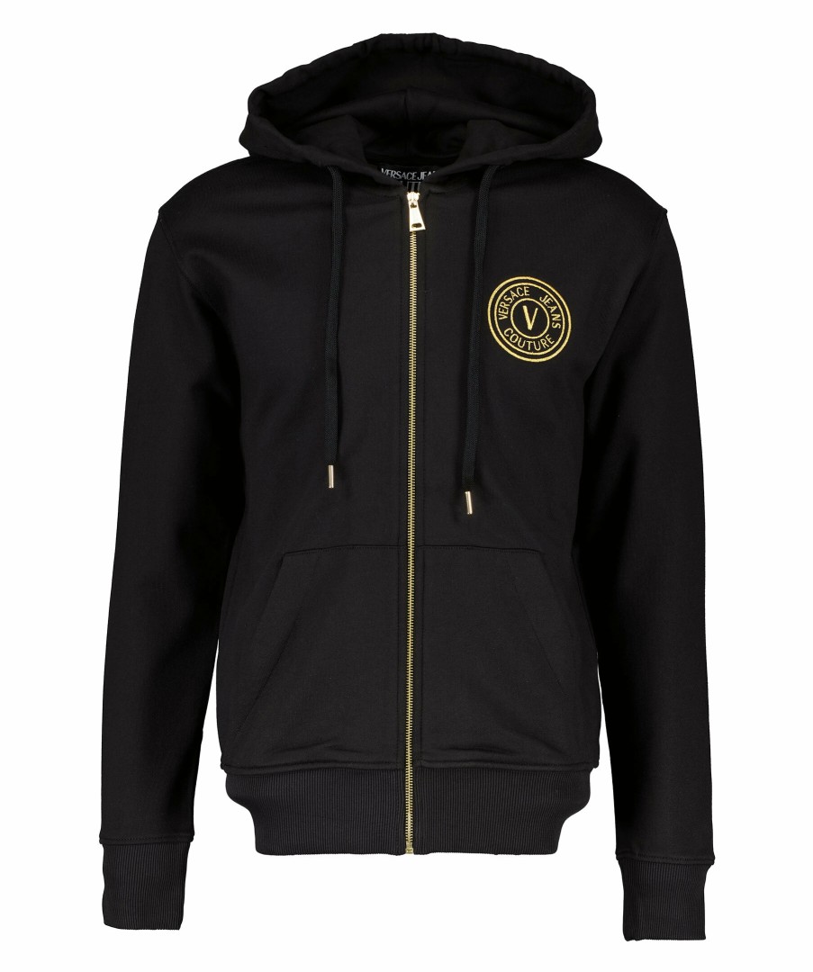 Man Versace Jeans Couture Trojor & Hoodies | Vemblem Zip Hoodie