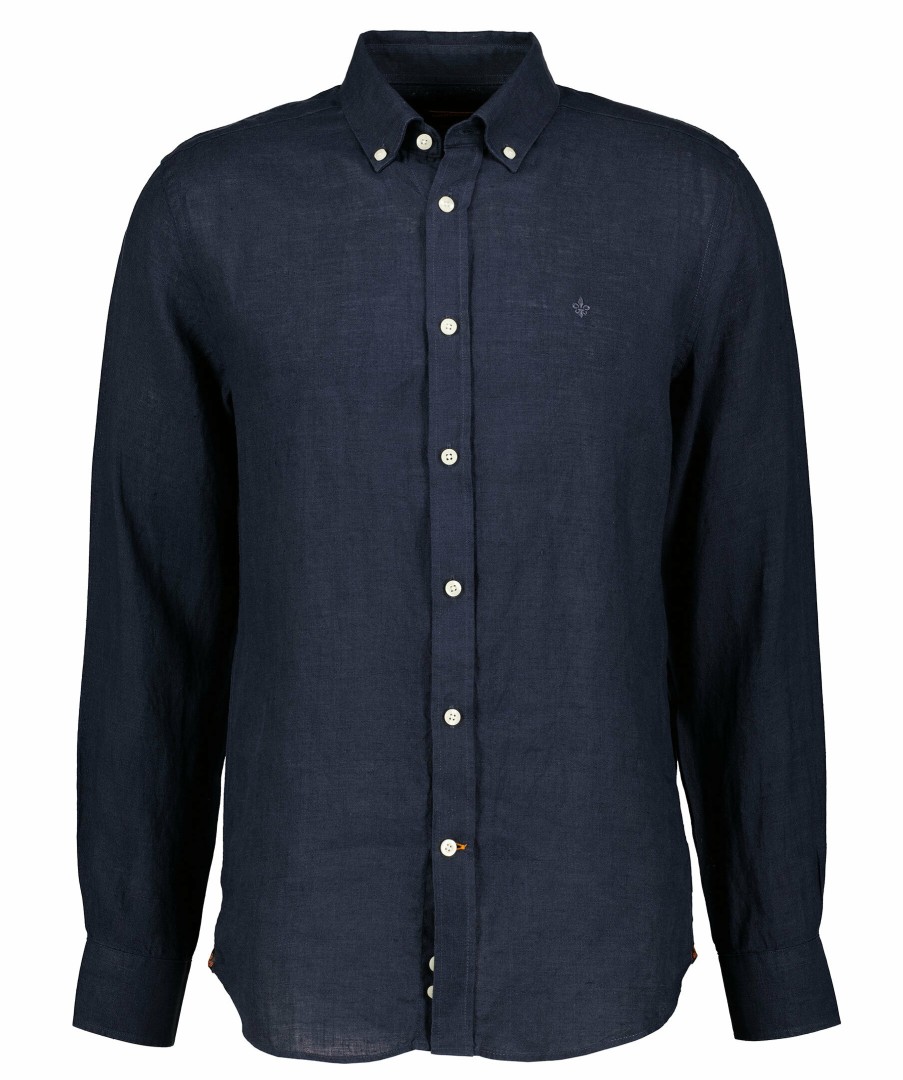 Man Morris Skjortor | Douglas Bd Linen Shirt