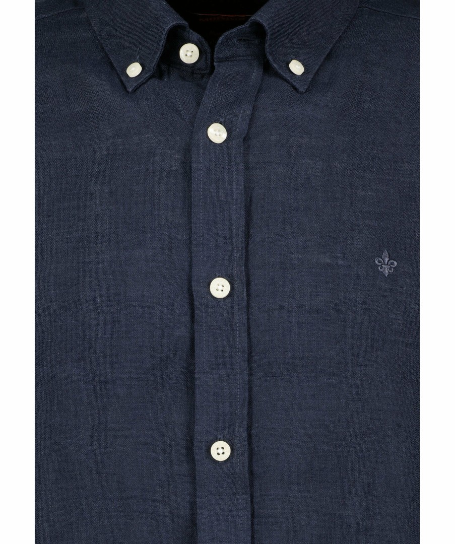 Man Morris Skjortor | Douglas Bd Linen Shirt