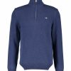 Man Gant Trojor & Hoodies | Casual Cotton Halfzip