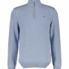 Man Gant Trojor & Hoodies | Casual Cotton Halfzip