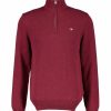 Man Gant Trojor & Hoodies | Casual Cotton Halfzip