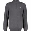 Man Gant Trojor & Hoodies | Casual Cotton Halfzip