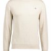 Man Gant Trojor & Hoodies | Classic Cotton C-Neck