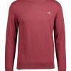 Man Gant Trojor & Hoodies | Classic Cotton C-Neck