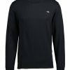 Man Gant Trojor & Hoodies | Classic Cotton C-Neck