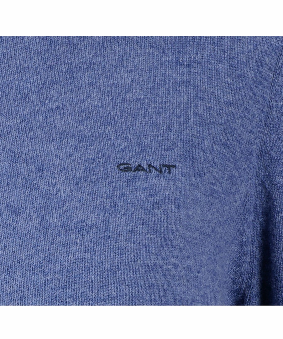 Man Gant Trojor & Hoodies | Extrafine Lambswool Zip