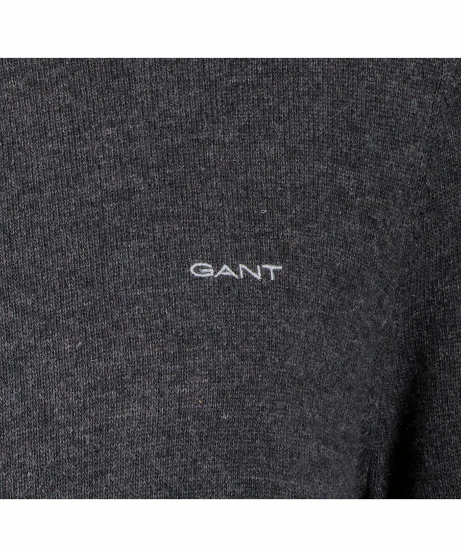 Man Gant Trojor & Hoodies | Extrafine Lambswool Zip