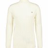 Man Gant Trojor & Hoodies | Cotton Cable Turtle Neck