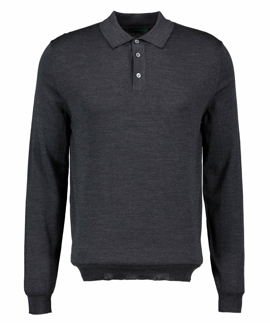 Man Zanone Piketrojor | Slimfit Ls Polo Shirt