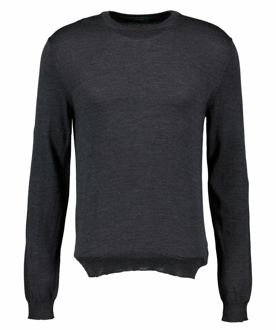 Man Zanone Trojor & Hoodies | Slimfit Crewneck Sweater