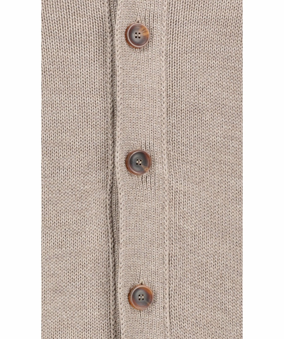 Man Zanone Trojor & Hoodies | Slimfit Wool Cardigan