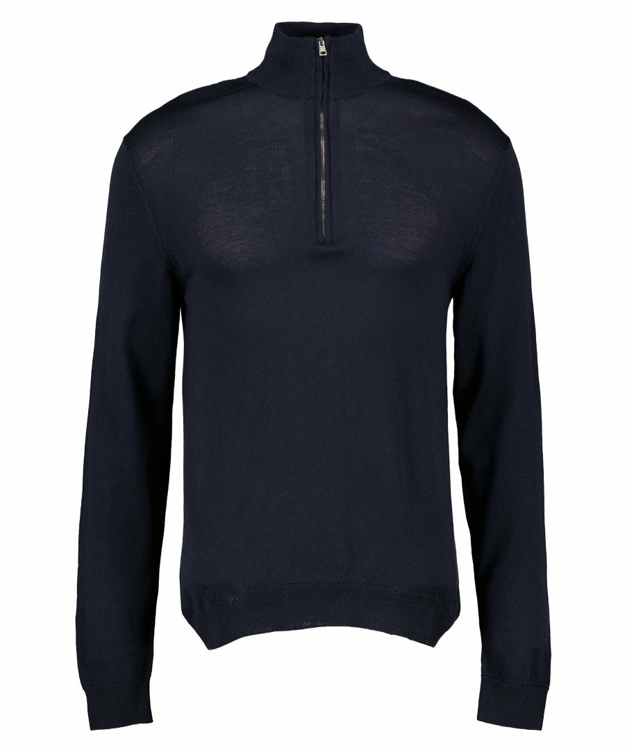 Man Zanone Trojor & Hoodies | Slimfit Zip-Sweater