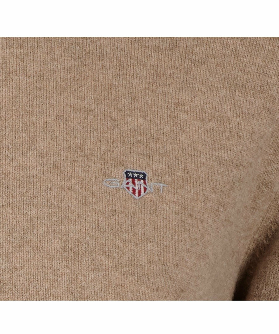 Man Gant Trojor & Hoodies | Superfine Lambswool Crew