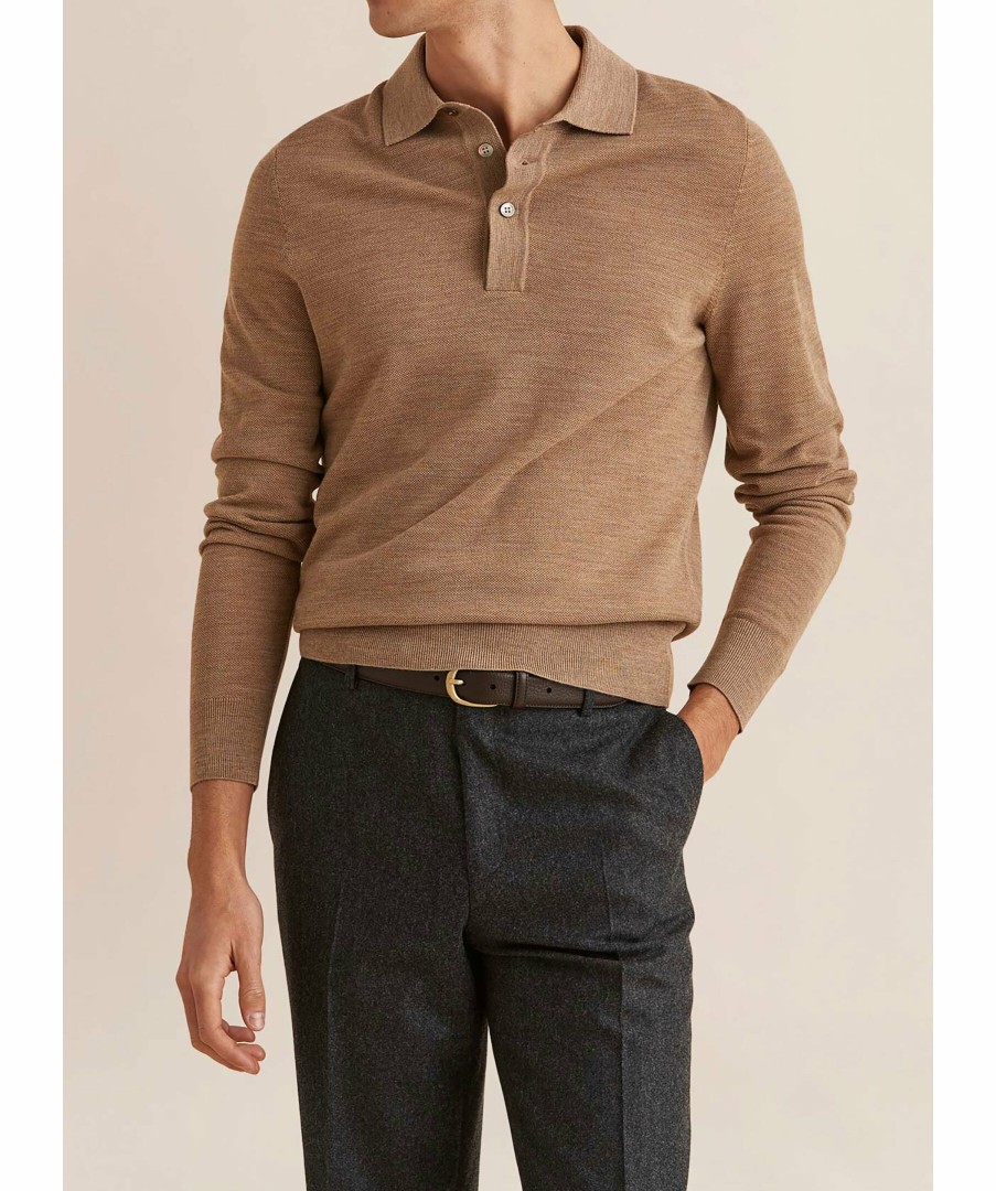 Man Morris Heritage Piketrojor | Alberto Polo Knit