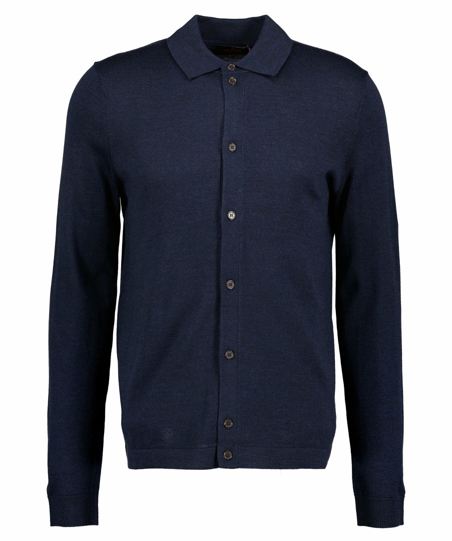 Man Morris Skjortor | Merino Knitted Shirt