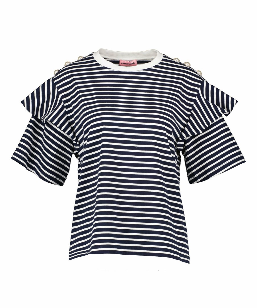 Kvinna Custommade T-Shirts | Martina Stripes