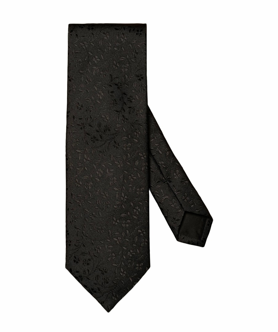 Man Eton Slipsar | Floral Silk Tie