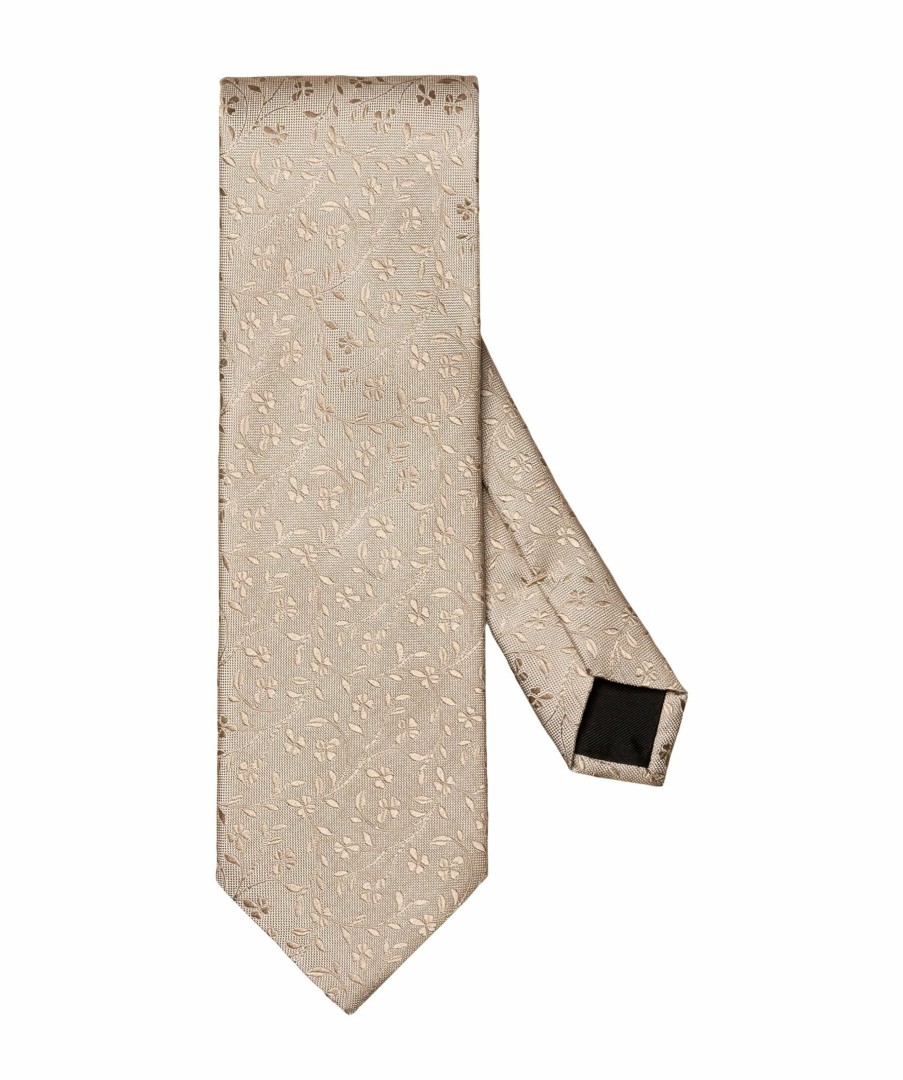 Man Eton Slipsar | Floral Silk Tie