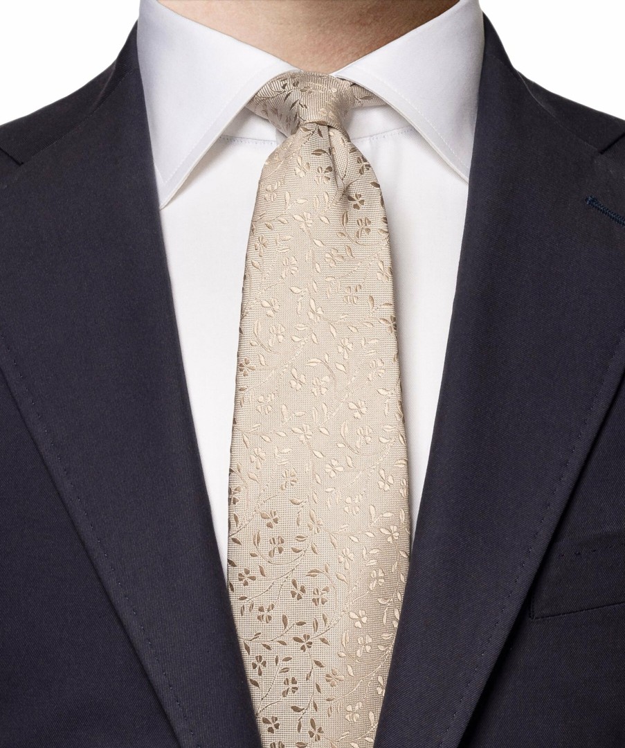 Man Eton Slipsar | Floral Silk Tie