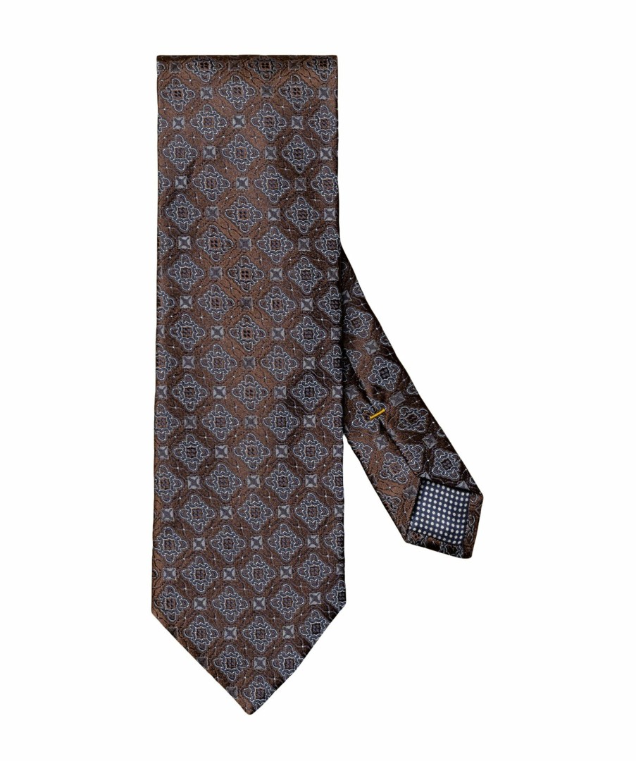 Man Eton Slipsar | Medallion Silk Tie