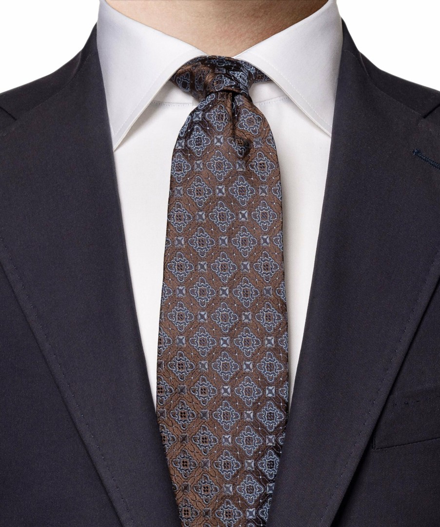 Man Eton Slipsar | Medallion Silk Tie