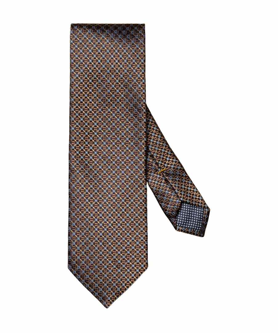 Man Eton Slipsar | Geomertic Silk Tie