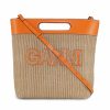 Kvinna Ganni Tote Bags | Kraft Medium Tote Raffia