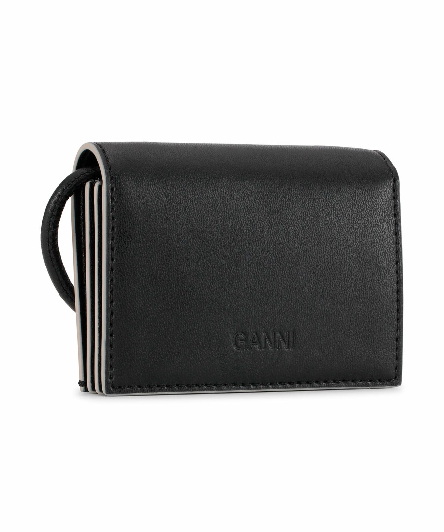 Kvinna Ganni Planbocker | Ganni Bou Wallet On Strap