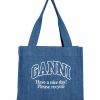 Kvinna Ganni Tote Bags | Large Easy Shopper Denim