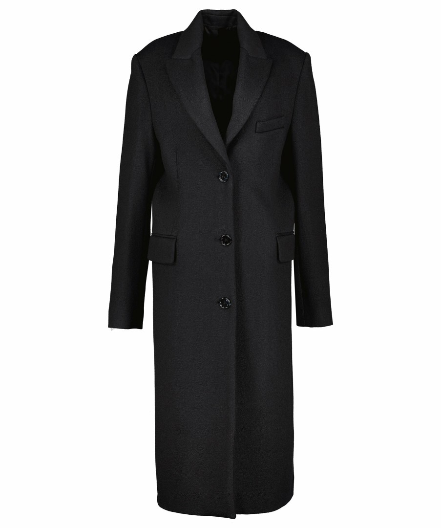 Kvinna Acne Studios Kappor | Ondine Striccato Coat