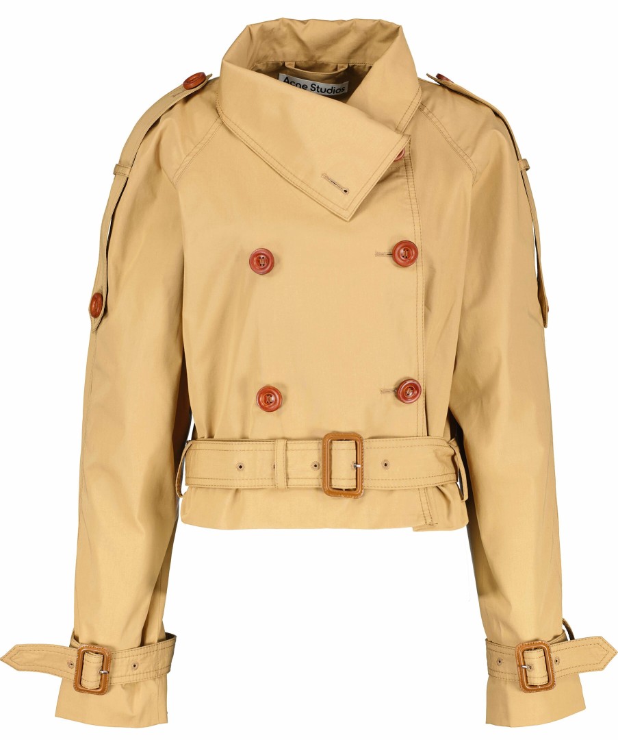 Kvinna Acne Studios Kappor | Oskana Short Trench