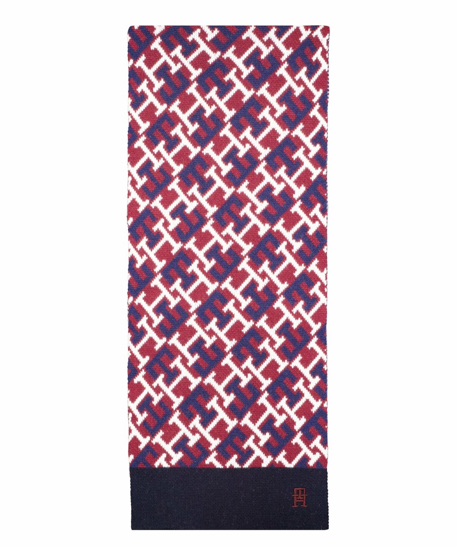 Man Tommy Hilfiger Halsdukar & Scarf | Th Monogram Scarf