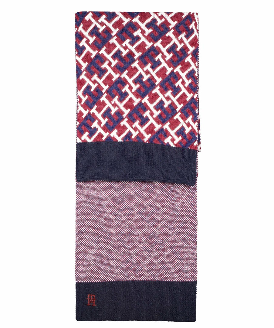 Man Tommy Hilfiger Halsdukar & Scarf | Th Monogram Scarf