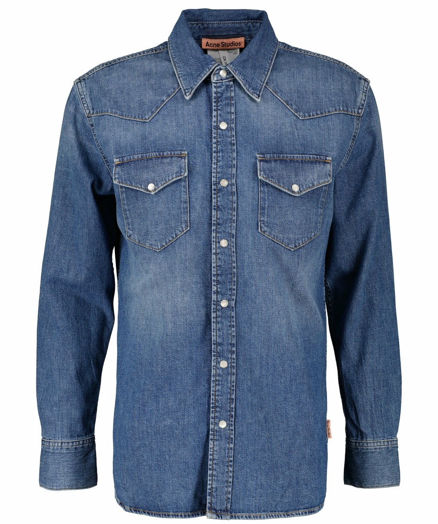 Man Acne Studios Skjortor | Karty Vintage Blue