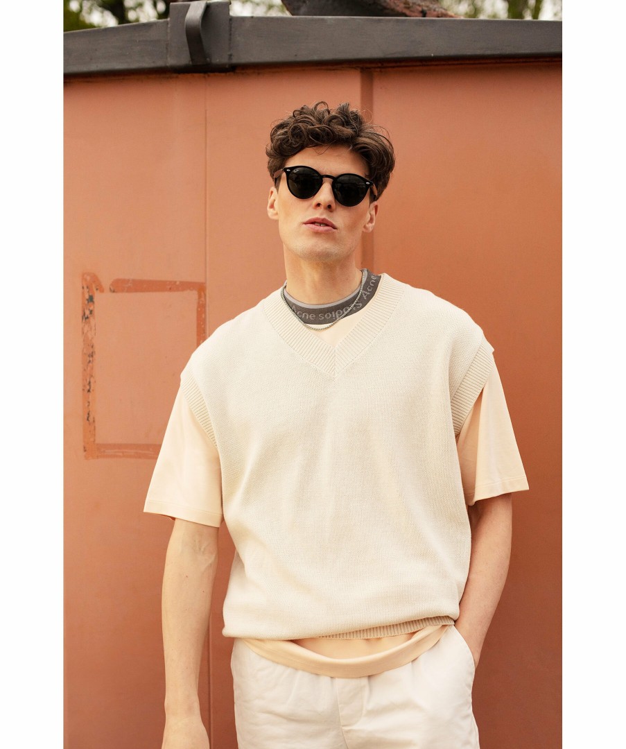 Man Acne Studios T-Shirts | Neck Logo Tee