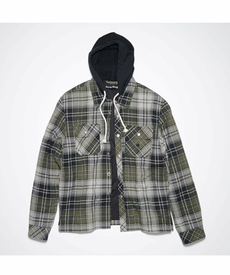 Man Acne Studios Overshirts | Ollie Dry Flannel Check