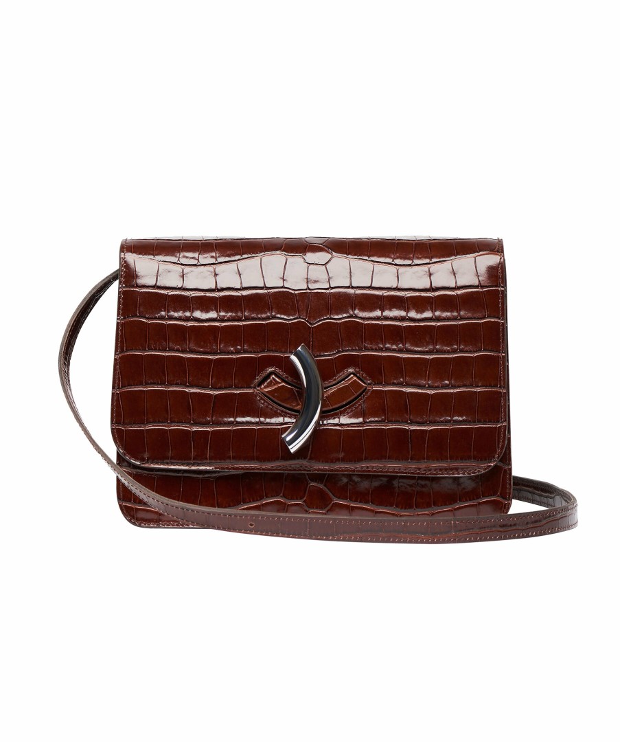 Kvinna Little Liffner Axelremsvaska | Maccheroni Croc Bag