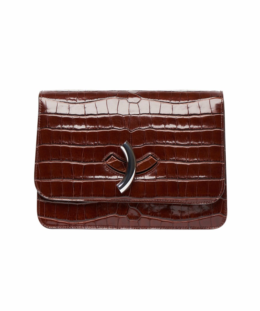 Kvinna Little Liffner Axelremsvaska | Maccheroni Croc Bag