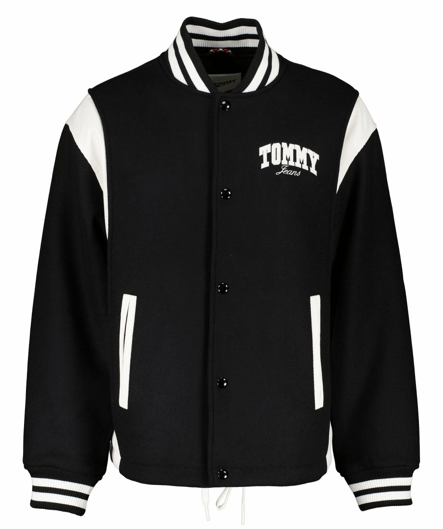 Man Tommy Jeans Jackor | Cord Wool Mix Letterman