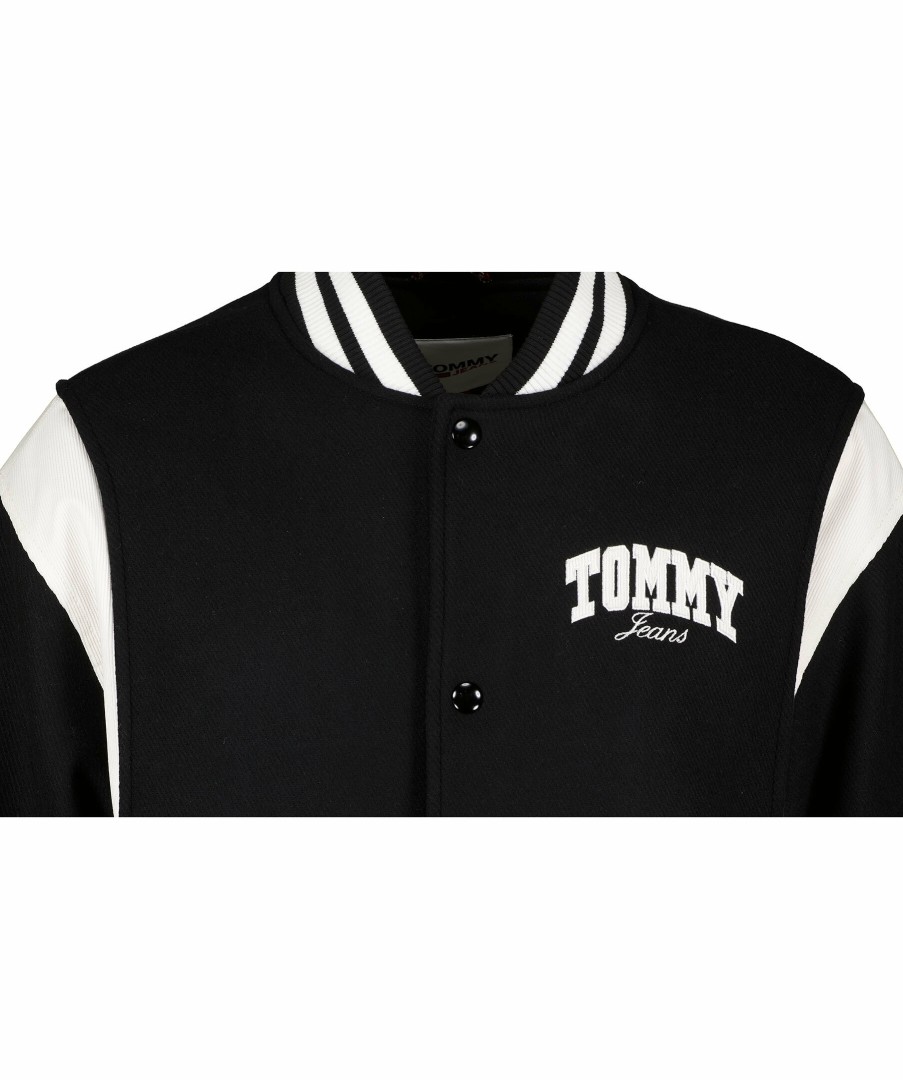 Man Tommy Jeans Jackor | Cord Wool Mix Letterman