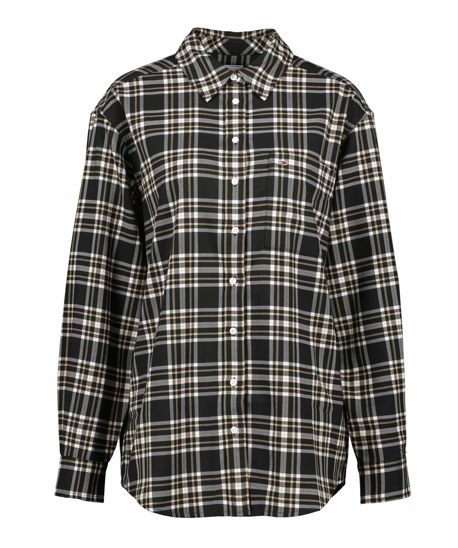 Kvinna Tommy Jeans Skjortor | Tjw Check Overshirt