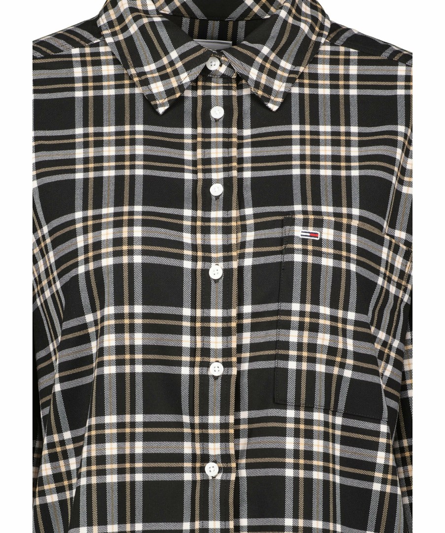 Kvinna Tommy Jeans Skjortor | Tjw Check Overshirt