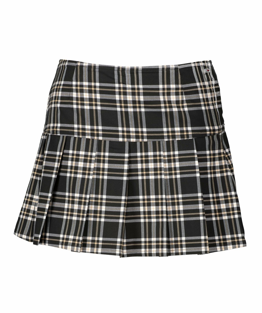 Kvinna Tommy Jeans Kjolar | Tjw Check Pleated Skirt