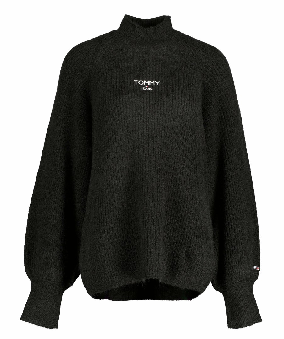 Kvinna Tommy Jeans Trojor & Hoodies | Tjw Rlx Turtleneck Knit