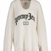 Kvinna Tommy Jeans Trojor & Hoodies | Tjw Oversized V-Neck Knit